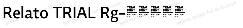Relato TRIAL Rg字体转换